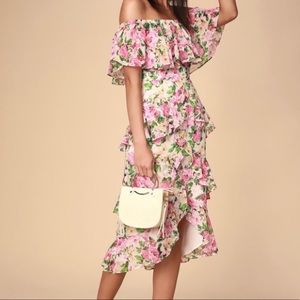 Floral Bridal Shower Dress- M